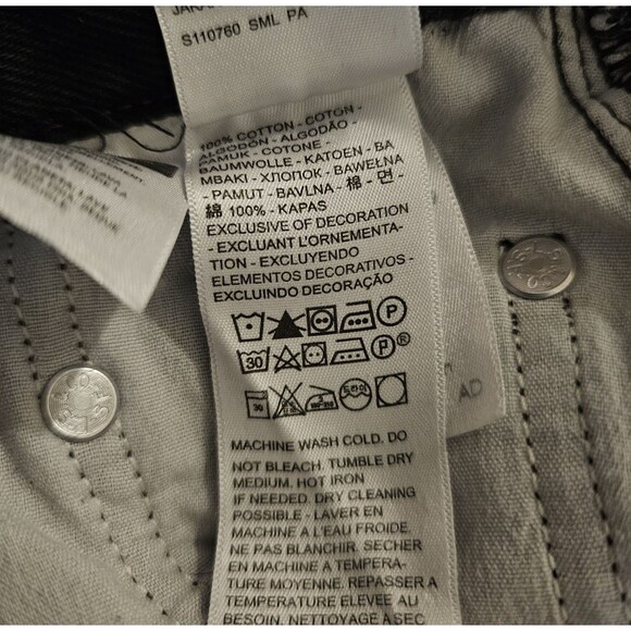 Levi's Black Wide Leg Jeans - Picture 7 of 8